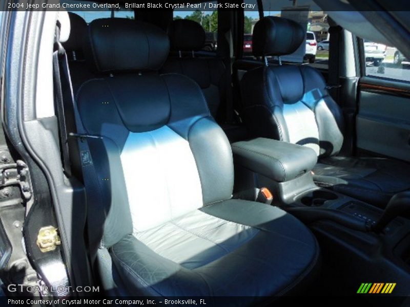 Brillant Black Crystal Pearl / Dark Slate Gray 2004 Jeep Grand Cherokee Overland