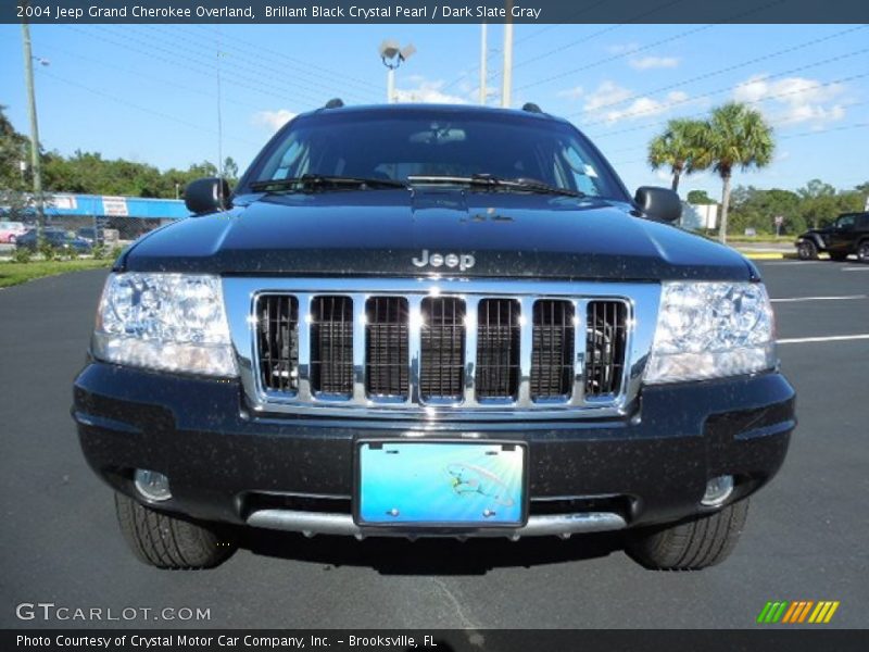 Brillant Black Crystal Pearl / Dark Slate Gray 2004 Jeep Grand Cherokee Overland