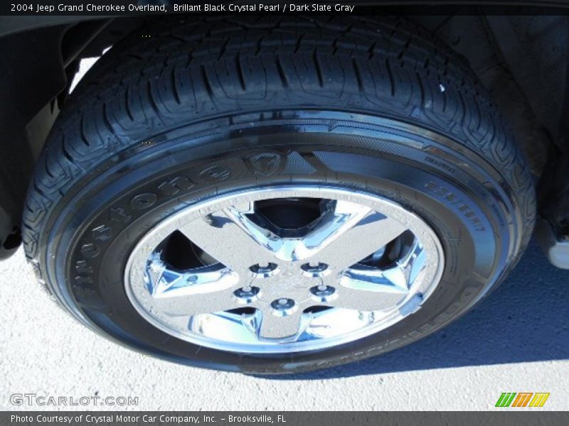 Brillant Black Crystal Pearl / Dark Slate Gray 2004 Jeep Grand Cherokee Overland