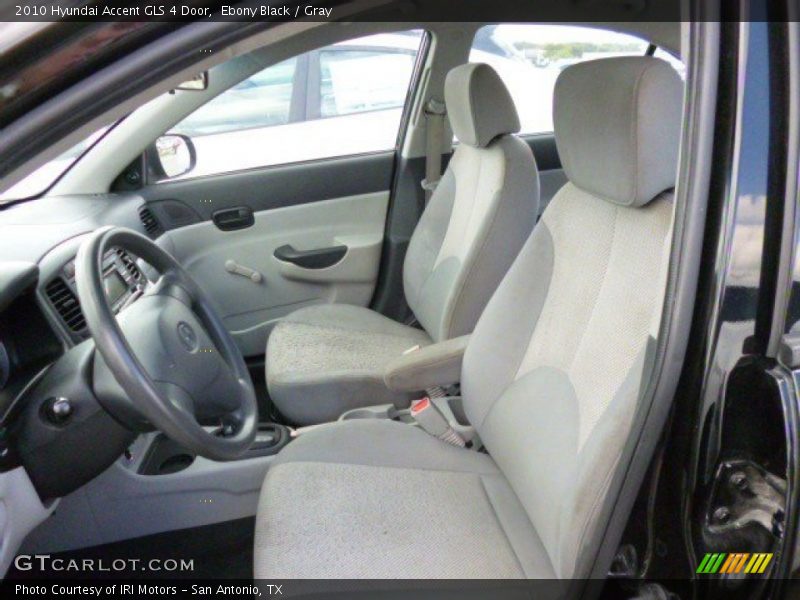 Ebony Black / Gray 2010 Hyundai Accent GLS 4 Door