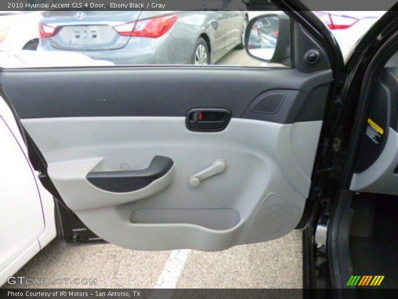 Ebony Black / Gray 2010 Hyundai Accent GLS 4 Door