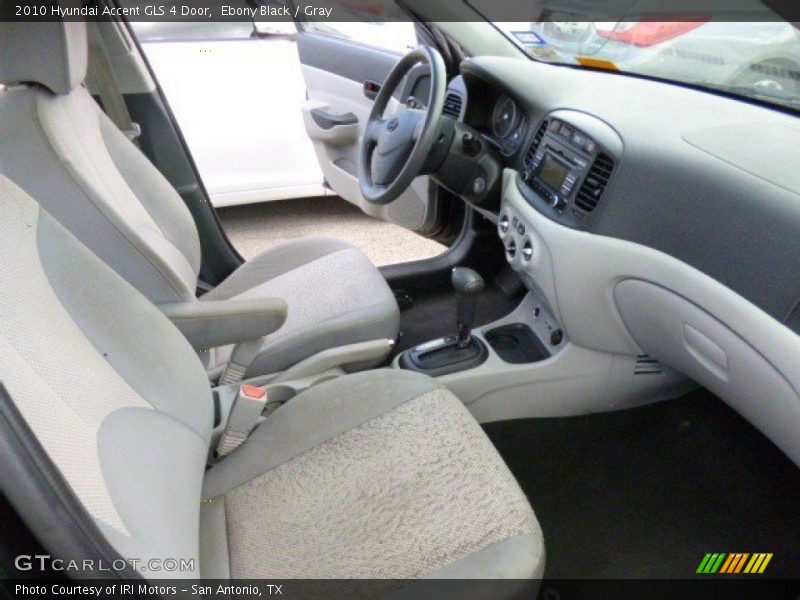 Ebony Black / Gray 2010 Hyundai Accent GLS 4 Door