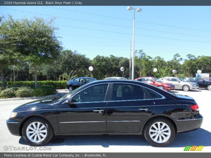 Black Onyx Pearl / Gray 2009 Hyundai Azera GLS