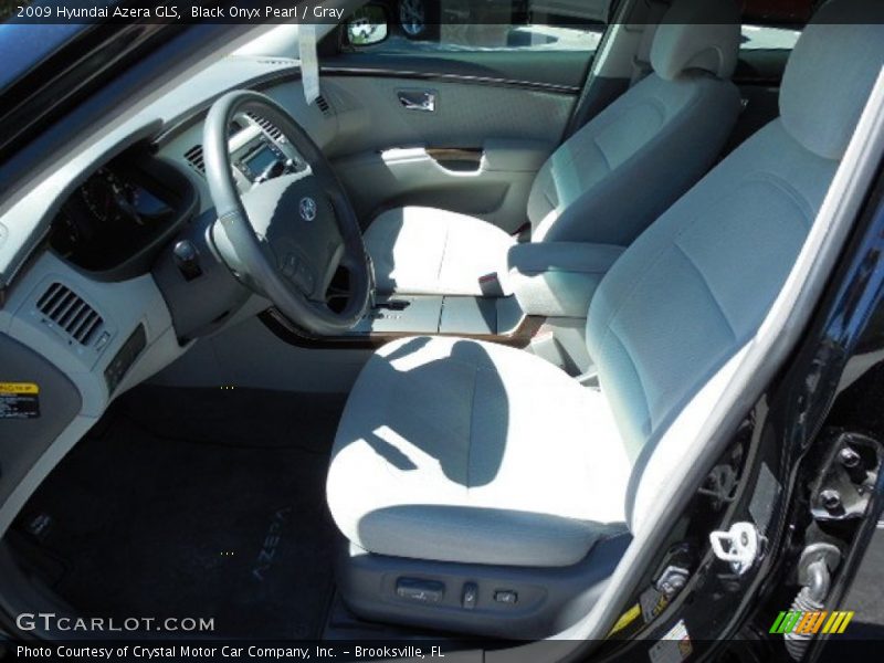 Black Onyx Pearl / Gray 2009 Hyundai Azera GLS