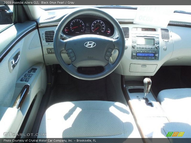 Black Onyx Pearl / Gray 2009 Hyundai Azera GLS