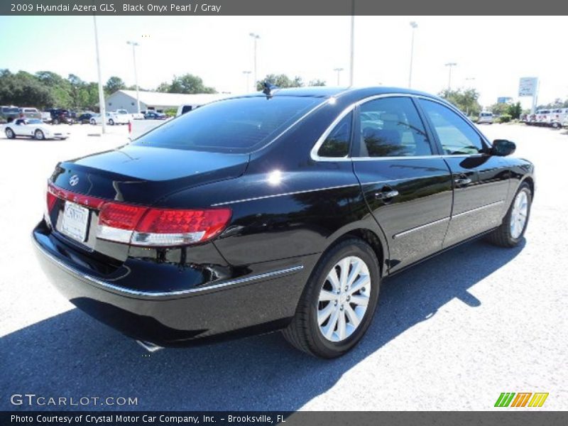 Black Onyx Pearl / Gray 2009 Hyundai Azera GLS