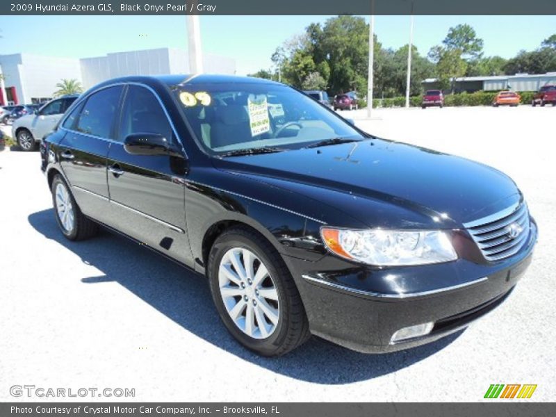 Black Onyx Pearl / Gray 2009 Hyundai Azera GLS