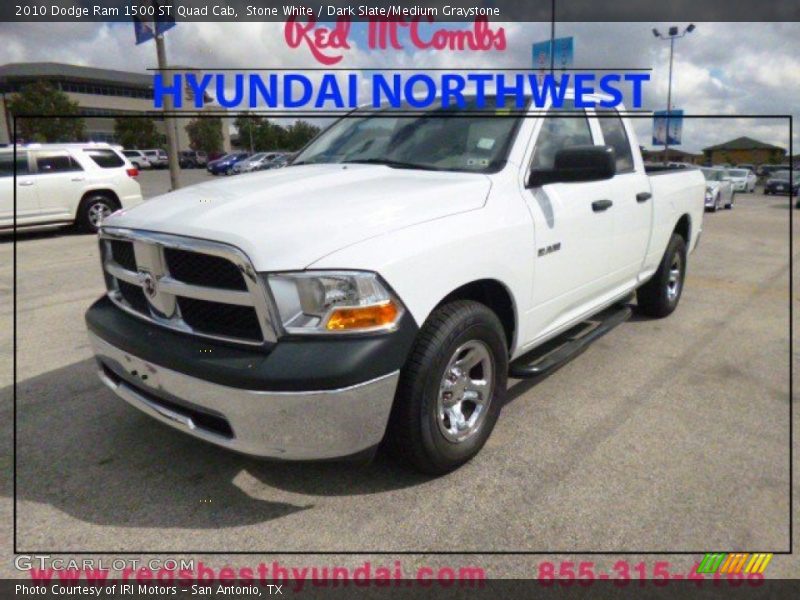 Stone White / Dark Slate/Medium Graystone 2010 Dodge Ram 1500 ST Quad Cab
