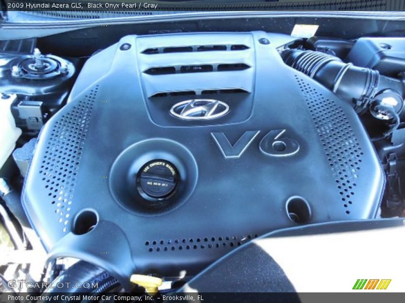 Black Onyx Pearl / Gray 2009 Hyundai Azera GLS