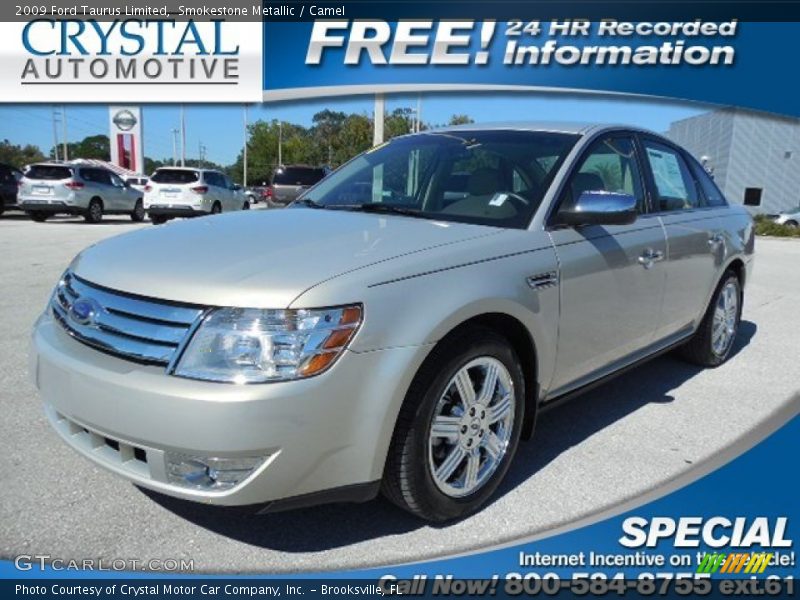 Smokestone Metallic / Camel 2009 Ford Taurus Limited