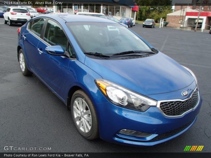 Abyss Blue / Gray 2014 Kia Forte EX