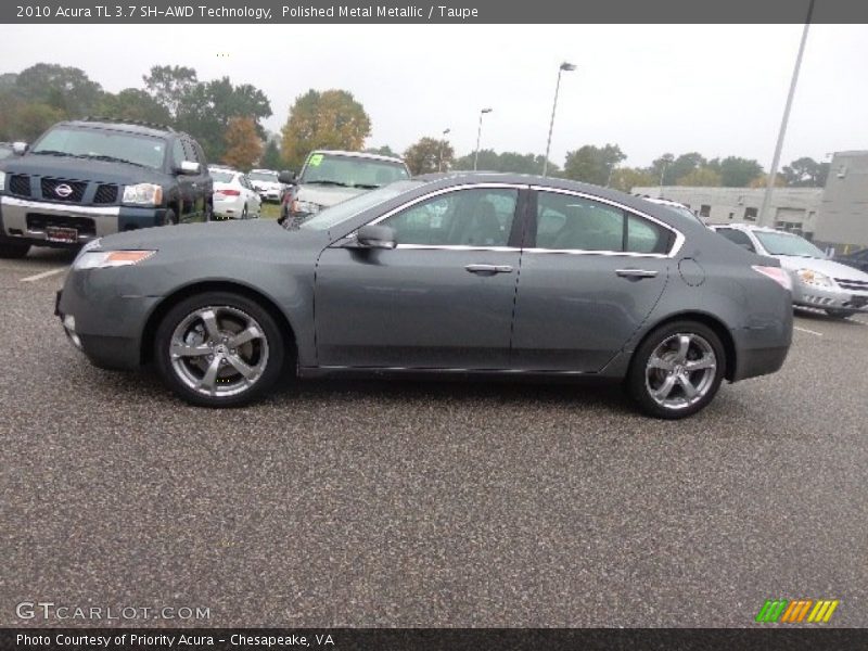 Polished Metal Metallic / Taupe 2010 Acura TL 3.7 SH-AWD Technology