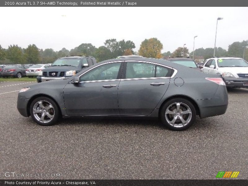 Polished Metal Metallic / Taupe 2010 Acura TL 3.7 SH-AWD Technology