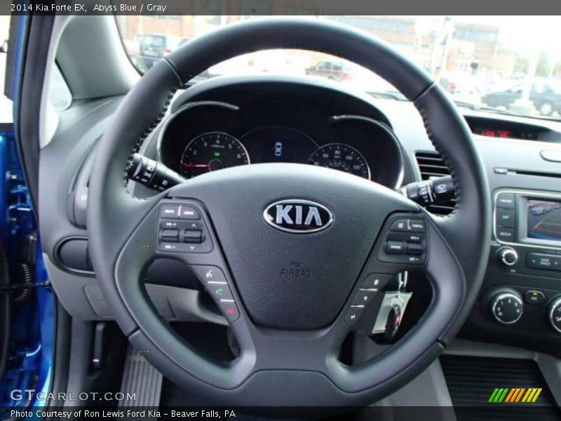 Abyss Blue / Gray 2014 Kia Forte EX