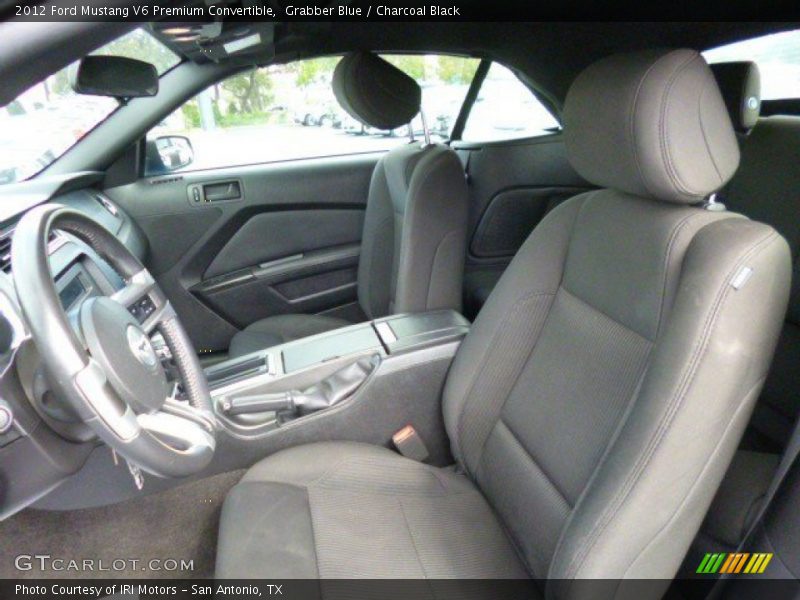 Grabber Blue / Charcoal Black 2012 Ford Mustang V6 Premium Convertible