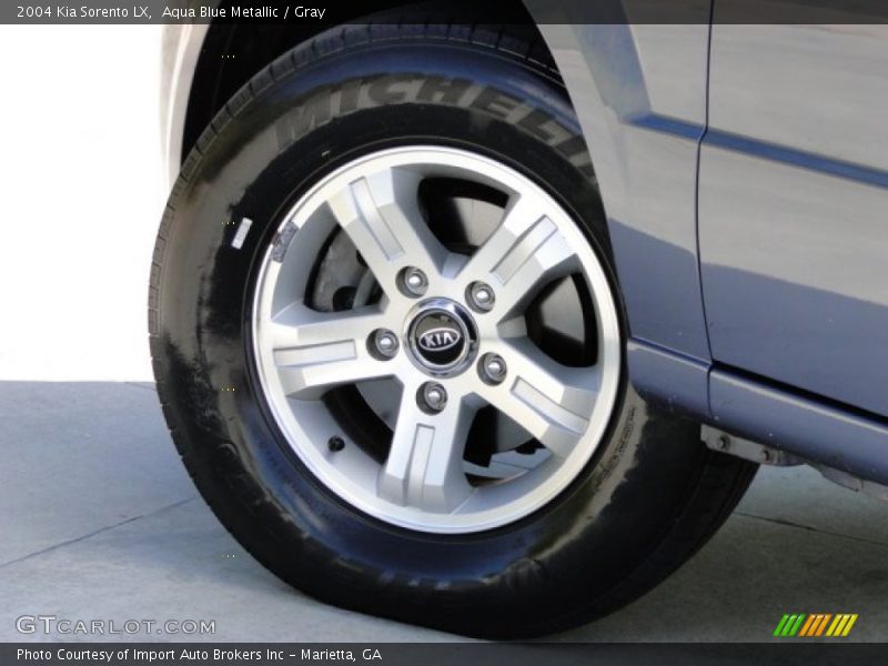 Aqua Blue Metallic / Gray 2004 Kia Sorento LX