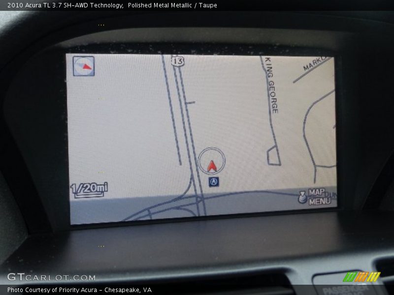 Polished Metal Metallic / Taupe 2010 Acura TL 3.7 SH-AWD Technology