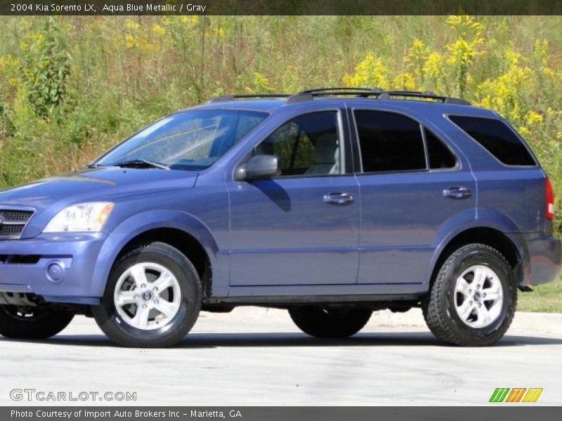 Aqua Blue Metallic / Gray 2004 Kia Sorento LX