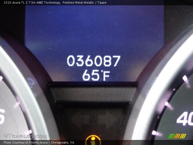 Polished Metal Metallic / Taupe 2010 Acura TL 3.7 SH-AWD Technology