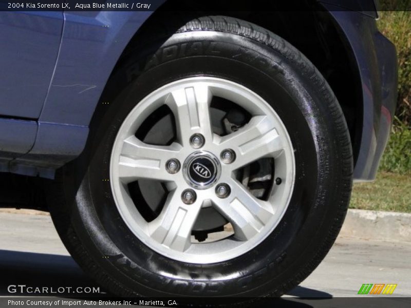 Aqua Blue Metallic / Gray 2004 Kia Sorento LX