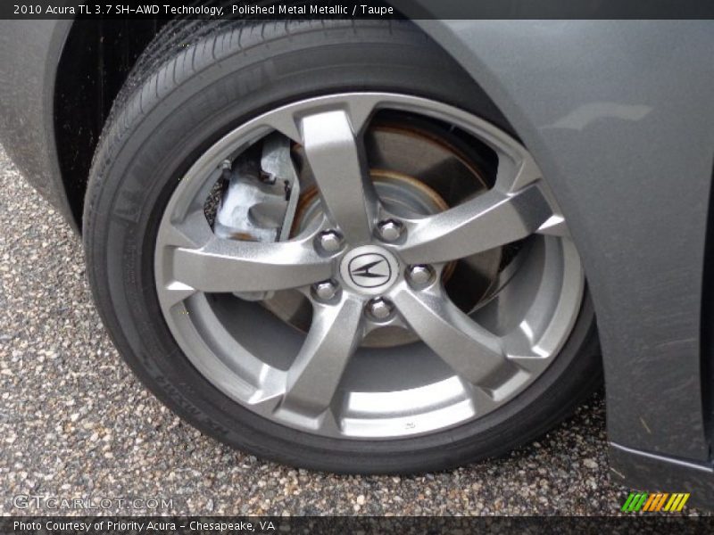 Polished Metal Metallic / Taupe 2010 Acura TL 3.7 SH-AWD Technology
