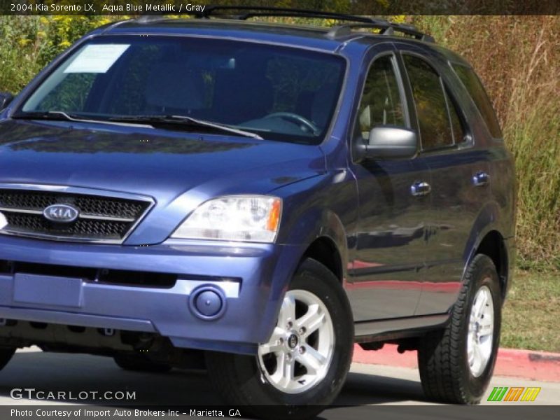 Aqua Blue Metallic / Gray 2004 Kia Sorento LX