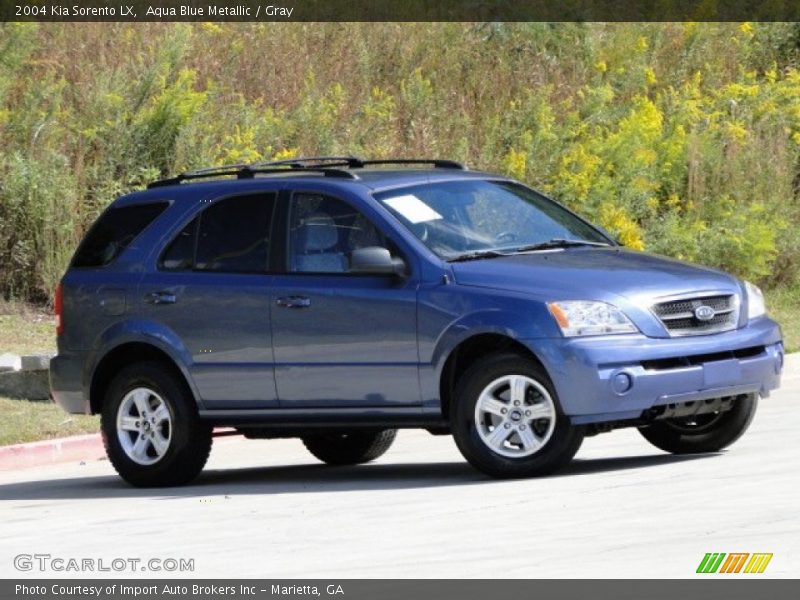 Aqua Blue Metallic / Gray 2004 Kia Sorento LX