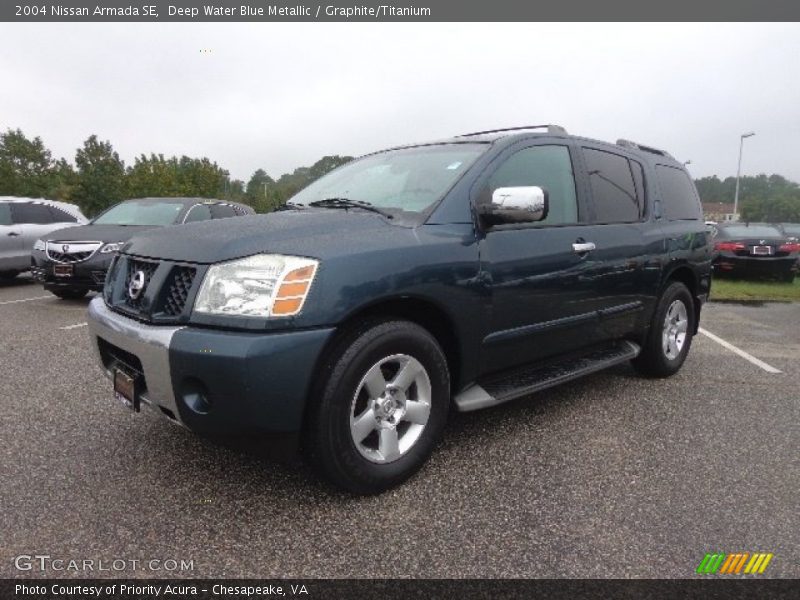 Deep Water Blue Metallic / Graphite/Titanium 2004 Nissan Armada SE