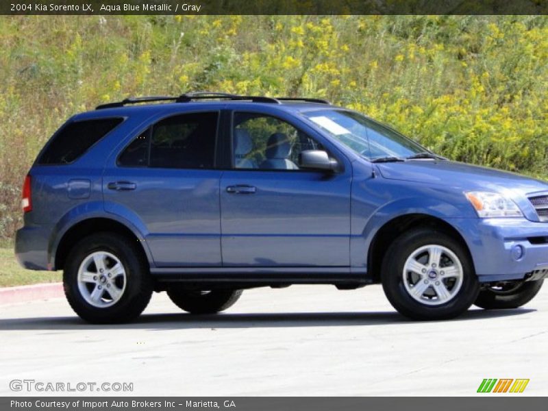 Aqua Blue Metallic / Gray 2004 Kia Sorento LX