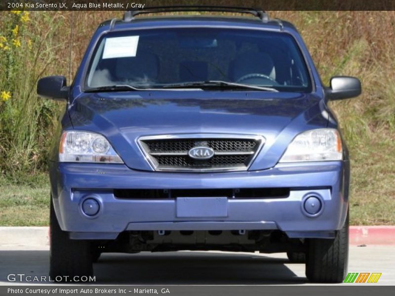 Aqua Blue Metallic / Gray 2004 Kia Sorento LX