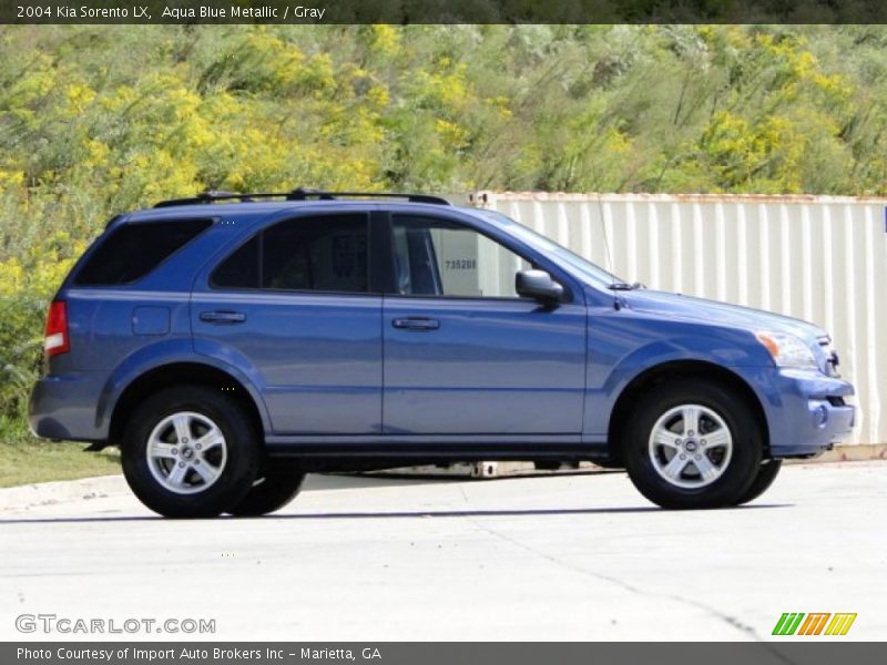 Aqua Blue Metallic / Gray 2004 Kia Sorento LX