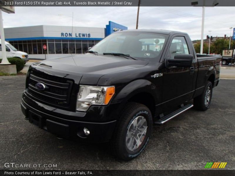 Tuxedo Black Metallic / Steel Gray 2013 Ford F150 STX Regular Cab 4x4