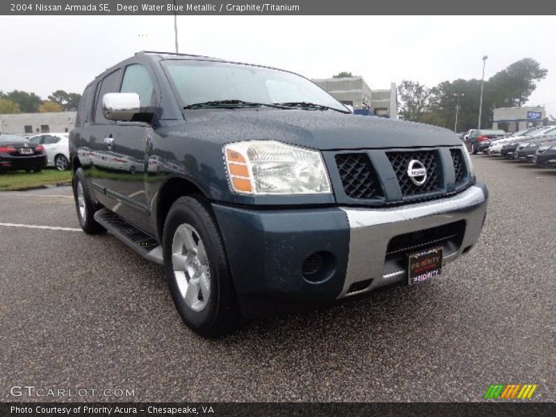 Deep Water Blue Metallic / Graphite/Titanium 2004 Nissan Armada SE