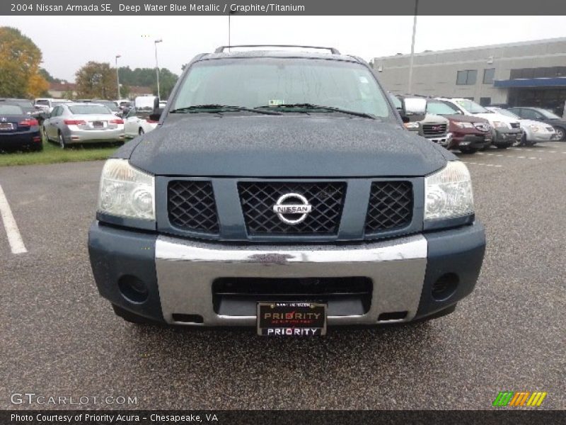 Deep Water Blue Metallic / Graphite/Titanium 2004 Nissan Armada SE