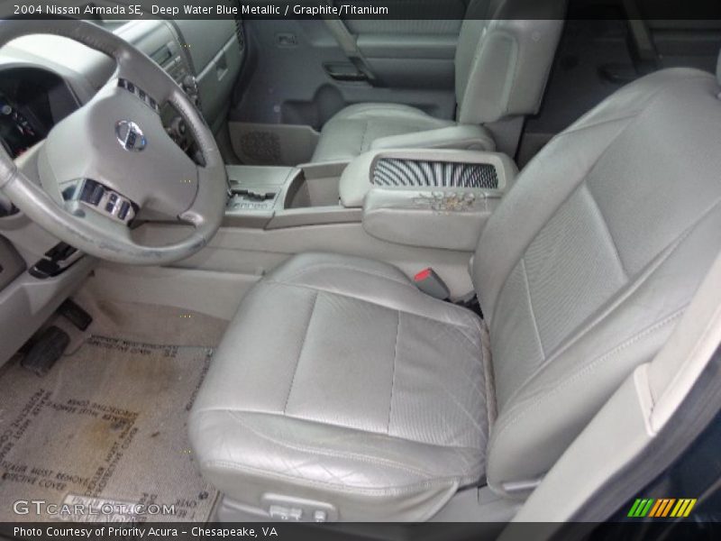 Deep Water Blue Metallic / Graphite/Titanium 2004 Nissan Armada SE