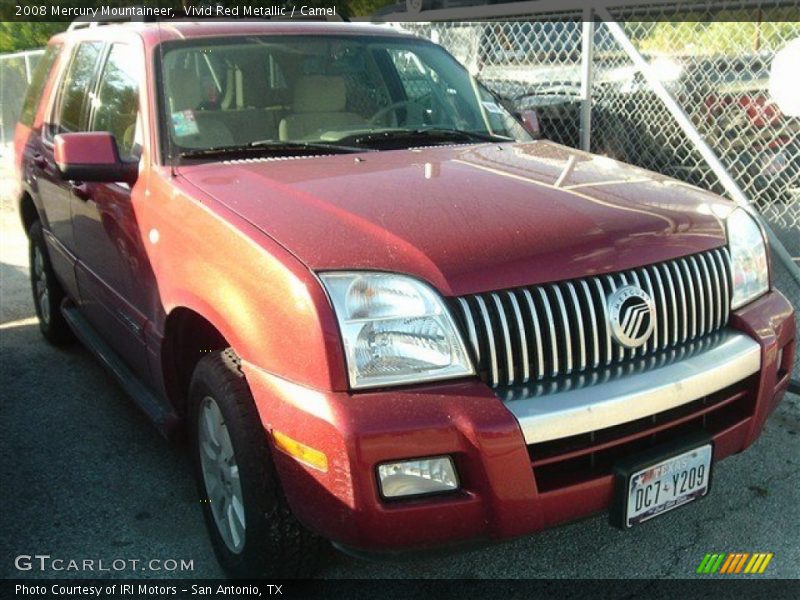 Vivid Red Metallic / Camel 2008 Mercury Mountaineer