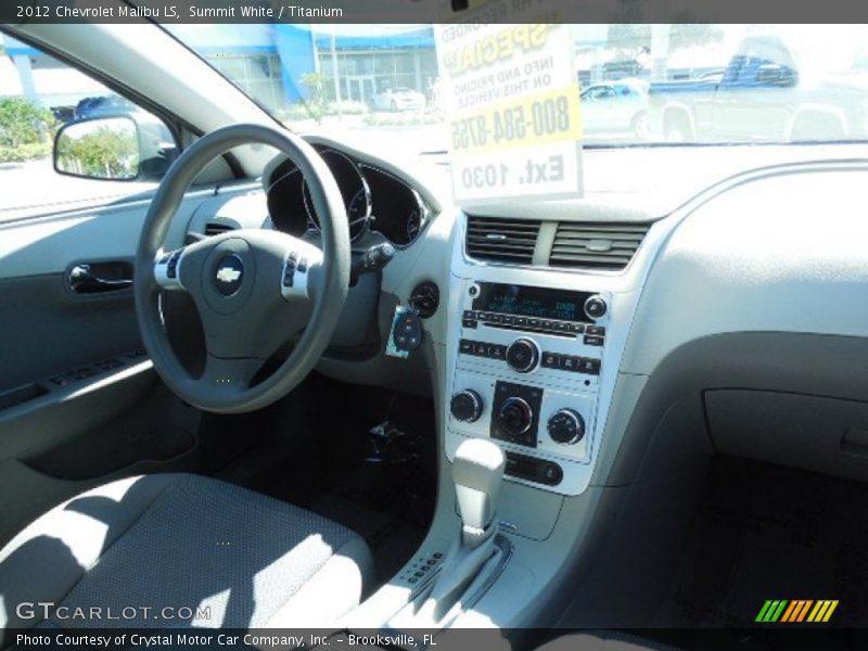 Summit White / Titanium 2012 Chevrolet Malibu LS