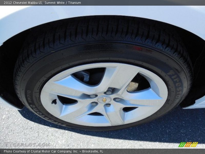 Summit White / Titanium 2012 Chevrolet Malibu LS