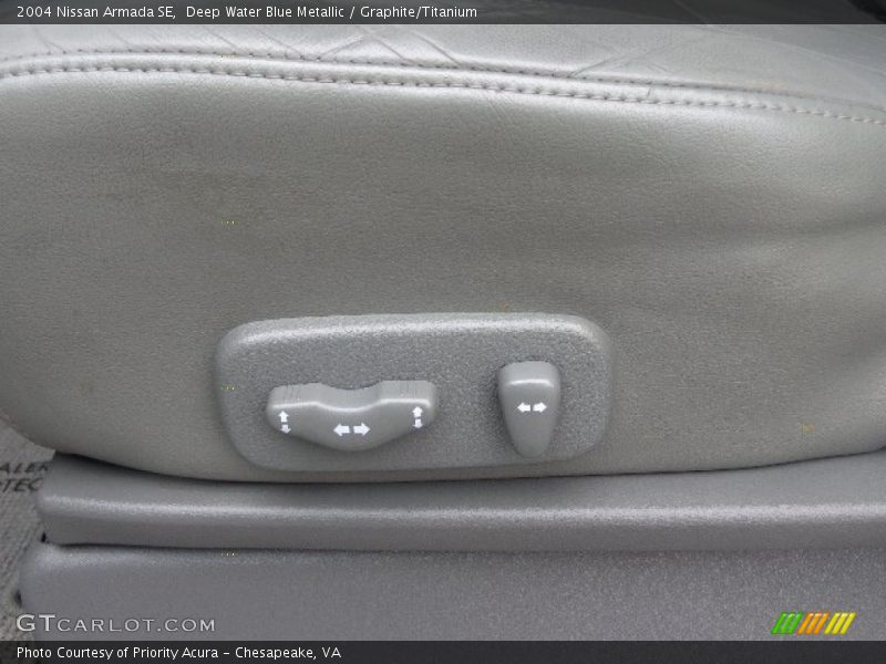 Deep Water Blue Metallic / Graphite/Titanium 2004 Nissan Armada SE