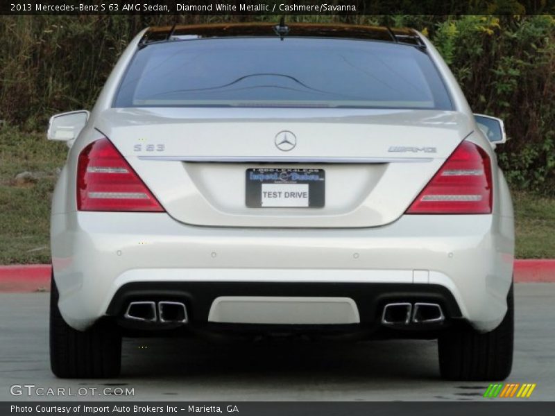 Diamond White Metallic / Cashmere/Savanna 2013 Mercedes-Benz S 63 AMG Sedan