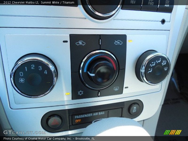Summit White / Titanium 2012 Chevrolet Malibu LS