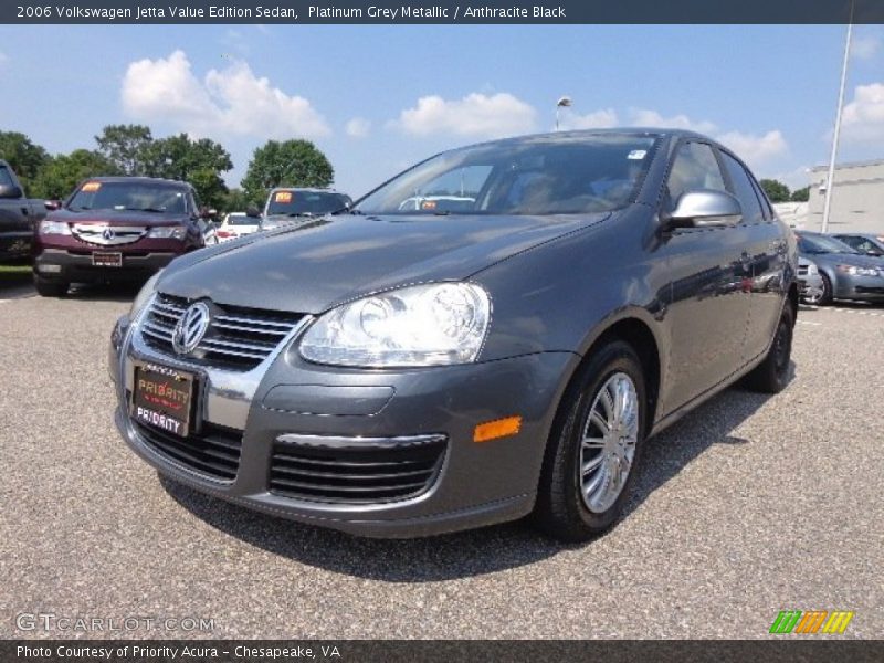 Platinum Grey Metallic / Anthracite Black 2006 Volkswagen Jetta Value Edition Sedan