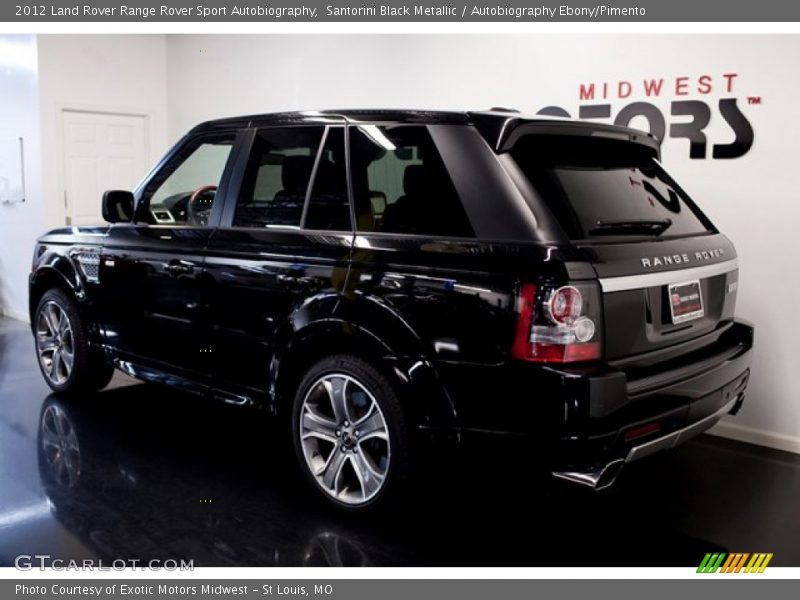 Santorini Black Metallic / Autobiography Ebony/Pimento 2012 Land Rover Range Rover Sport Autobiography