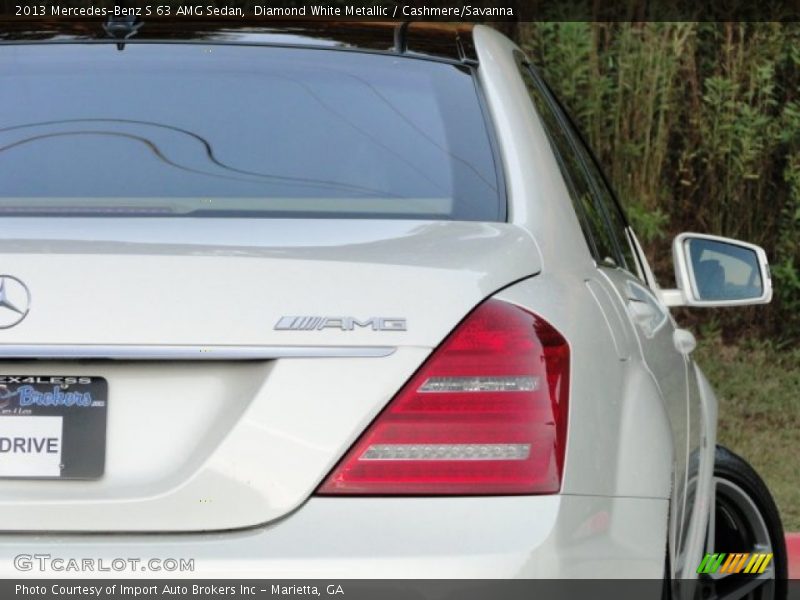 Diamond White Metallic / Cashmere/Savanna 2013 Mercedes-Benz S 63 AMG Sedan