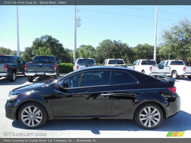 Ebony Black / Black 2012 Kia Forte Koup SX