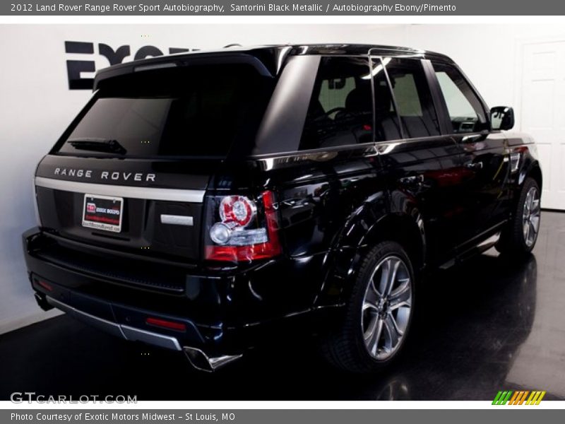 Santorini Black Metallic / Autobiography Ebony/Pimento 2012 Land Rover Range Rover Sport Autobiography