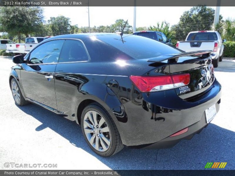 Ebony Black / Black 2012 Kia Forte Koup SX