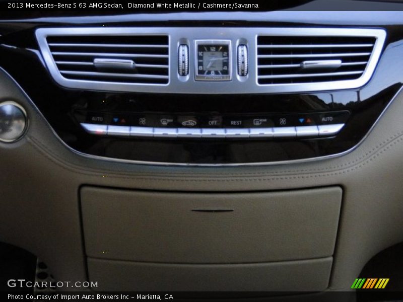 Diamond White Metallic / Cashmere/Savanna 2013 Mercedes-Benz S 63 AMG Sedan