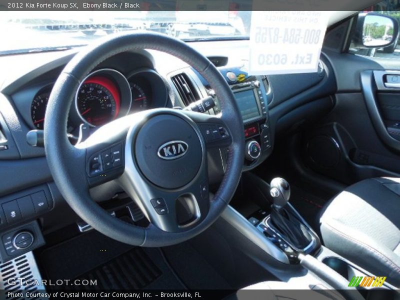 Ebony Black / Black 2012 Kia Forte Koup SX