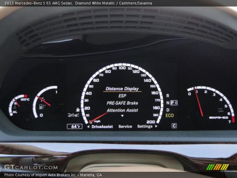 Diamond White Metallic / Cashmere/Savanna 2013 Mercedes-Benz S 63 AMG Sedan